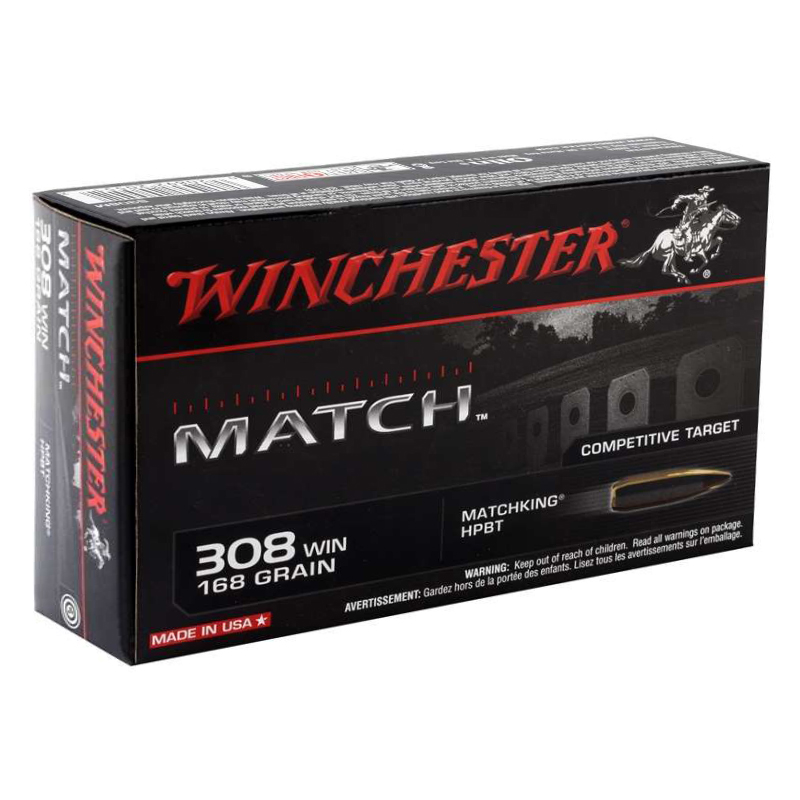 Winchester Supreme Match 308 Winchester 168 Gr MatchKing BT HP